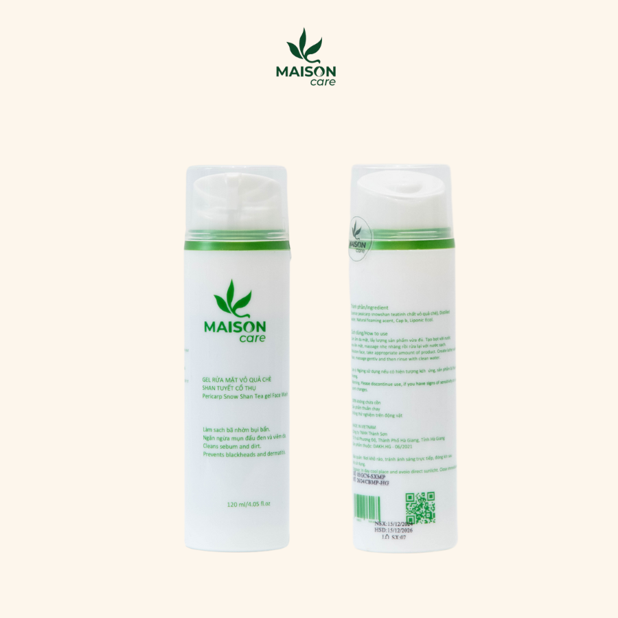 GEL RỬA MẶT Vỏ Quả Chè Shan Tuyết Cổ Thụ
